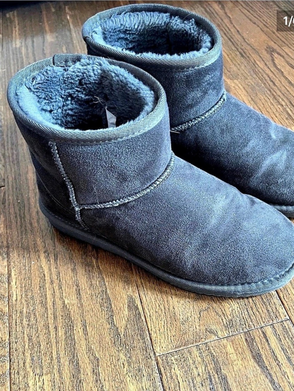 Koolaburra by UGG Short Suede Winter Boots Gray US 8